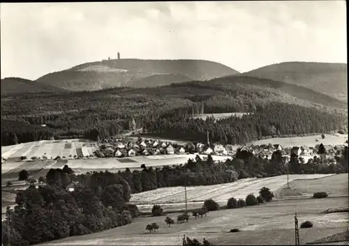 Ak Winterstein Waltershausen in Thüringen, Blick zum Großen Inselsberg