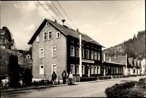 Ak Katzhütte Oelze, Jugendherberge Helmut Just, Straße