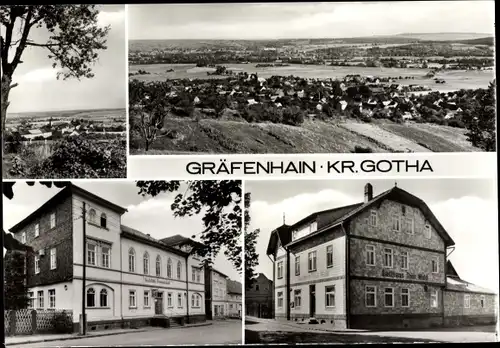 Ak Gräfenhain Thüringen, Panorama, Gasthaus Thüringer Wald, Freundschaft