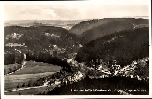 Ak Naila in Oberfranken, Panorama, Hotel Pension König David, Inh. Heinrich Preussner
