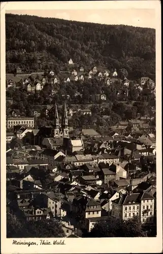 Ak Meiningen in Thüringen, Gesamtansicht aus der Vogelschau