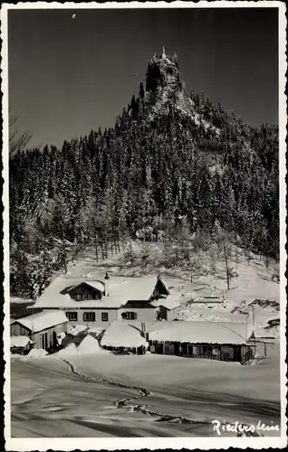 Foto Ak Tegernsee in Oberbayern, Riederstein, Winter