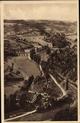 Ak Rothenburg ob der Tauber Mittelfranken, Das Taubertal von der Burg aus gesehen