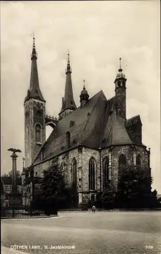 Ak Köthen in Anhalt, St. Jacobskirche, Kriegerdenkmal