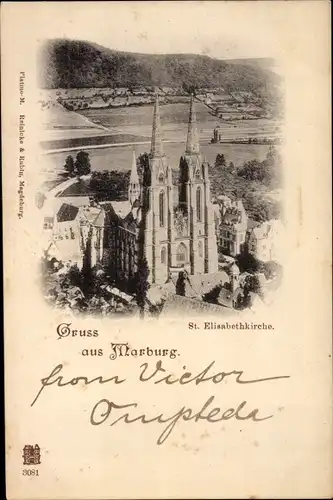 Ak Marburg an der Lahn, St. Elisabethkirche
