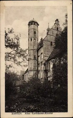 Ak Xanten am Niederrhein, Karthäuser Kloster, Klosterturm