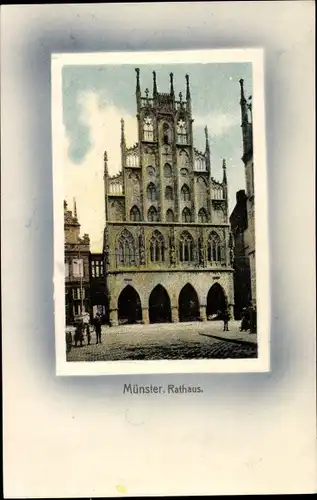 Ak Münster in Westfalen, Rathaus