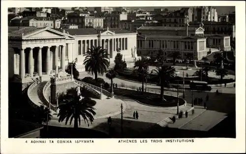 Ak Athen Griechenland, Les Trois Institutions