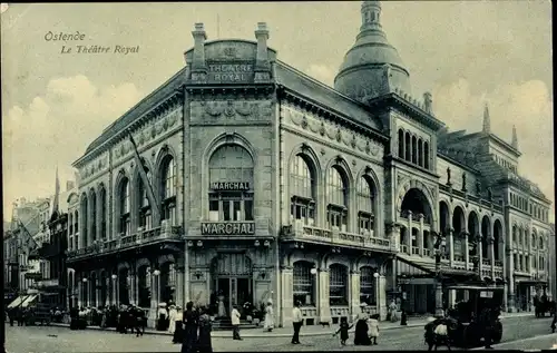 Ak Oostende Ostende Westflandern, Le Théâtre Royal