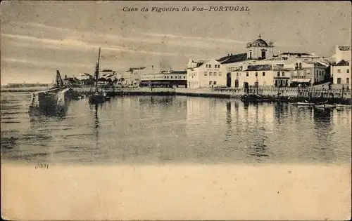 Ak Figueira da Foz Portugal, Caes