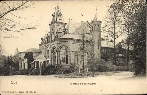 Ak Spa Wallonien Lüttich, Château de la Havette