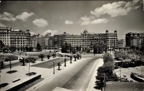 Ak Barcelona Katalonien Spanien, Plaza de Calvo Sotelo