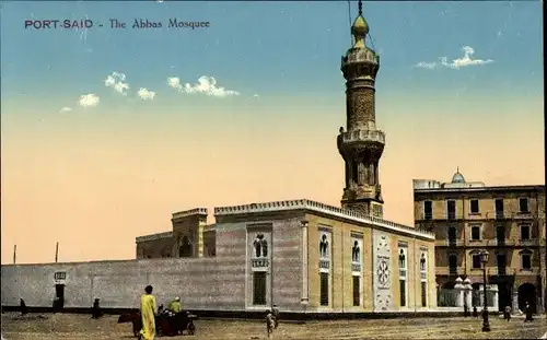 Ak Port Said Ägypten, The Abbas Mosquee