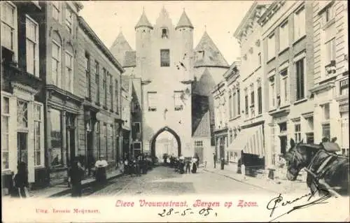 Ak Bergen op Zoom Nordbrabant Niederlande, Lieve Vrouwestraat