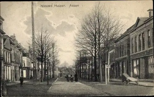 Ak Assen Drenthe Niederlande, Nieuwe Huizen