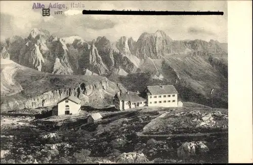 Ak Catinaccio Rosengarten Trentino Alto Adige Südtirol, Panorama