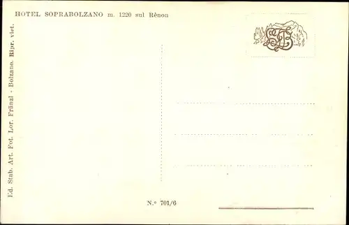 Ak Oberbozen Soprabolzano Renon Ritten Südtirol, Hotel Soprabolzano