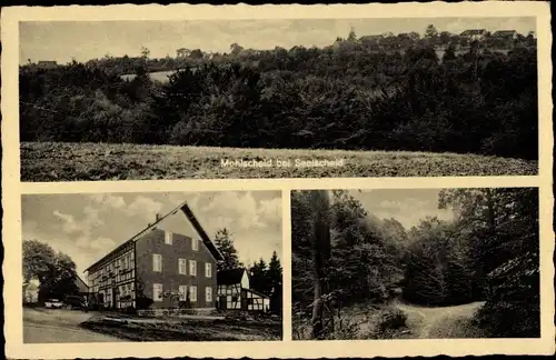 Ak Mohlscheid Neunkirchen Seelscheid im Rhein Sieg Kreis, Restauration zum Bergischen Haus, Panorama