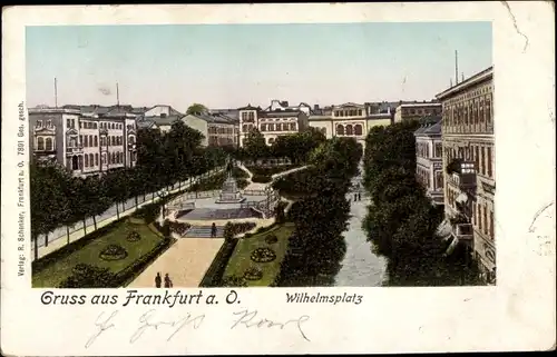 Ak Frankfurt an der Oder, Wilhelmsplatz
