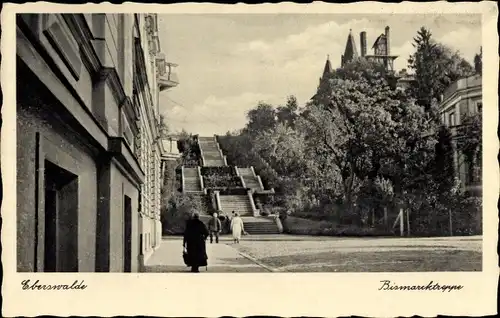 Ak Eberswalde im Kreis Barnim, Bismarcktreppe