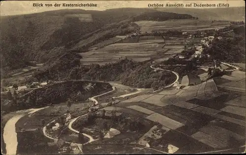 Ak Dedenborn Simmerath in der Eifel, Blick von der Kesternicherhöhe