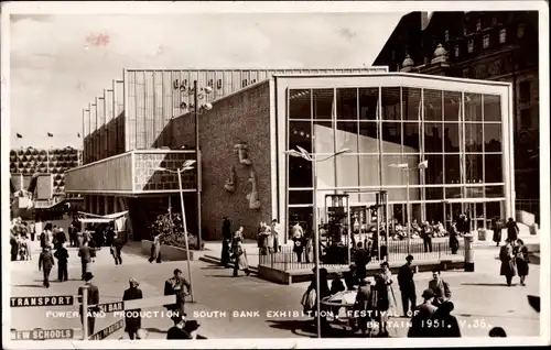 Ak South Bank London City, Exhibition, Festival of Britain 1951