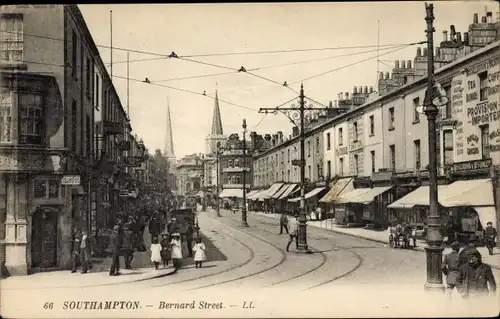 Ak Southampton Hampshire England, Bernard Street