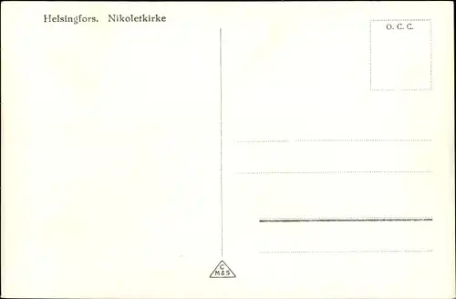 Ak Helsinki Helsingfors Finnland, Nikoletkirke