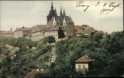 Ak Praha Prag Tschechien, Hradčany Hradschin