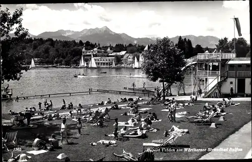 Ak Velden am Wörthersee in Kärnten, Strandbad Bulfon
