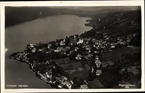 Ak Millstatt am See Kärnten, Fliegeraufnahme