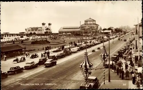 Ak Yarmouth Norfolk England, Wellington Pier