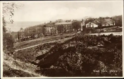Ak Ilkley Yorkshire England, West View