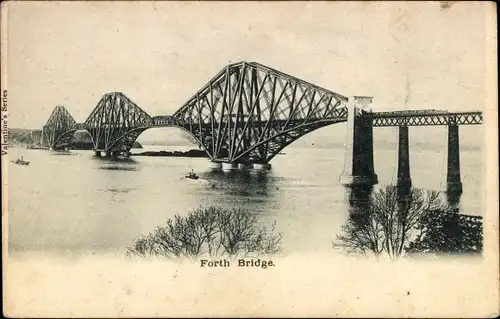 Ak Edinburgh Schottland, Forth Bridge