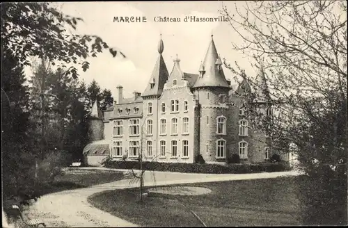 Ak Marche en Famenne Wallonien Luxemburg, Chateau d'Hassonville