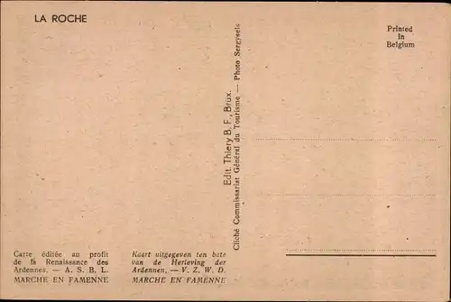 Ak Laroche La Roche en Ardennes Wallonien Luxemburg, Kriegszerstörungen, Trümmer, I. WK