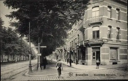 Ak Bruxelles Brüssel, Boulevard Militaire