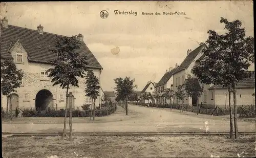 Ak Winterslag Genk Flandern Limburg, Avenue des Ronds Points