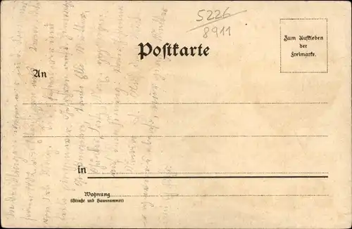 Litho Denklingen Reichshof Oberbergischer Kreis, Kirche, Hotel König, Bürgermeisteramt