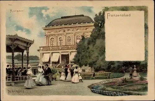 Künstler Litho Strose, H., Františkovy Lázně Franzensbad Reg. Karlsbad, Kursaal
