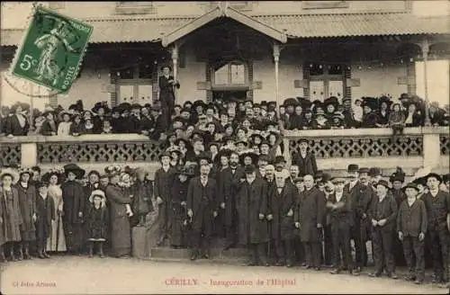 Ak Cérilly Allier, Inauguration de l'Hopital