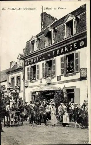 Ak Huelgoat Finistere, L'Hotel de France