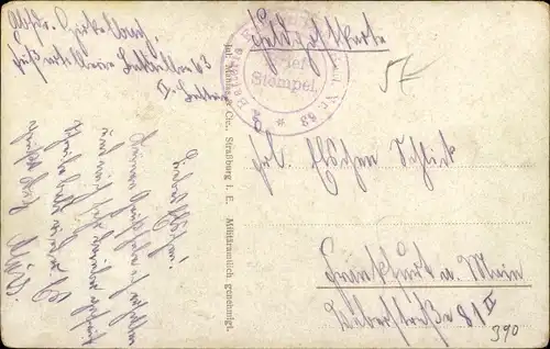 Ak Frankreich, Einquartierung in einer französischen Dorfkirche, I WK