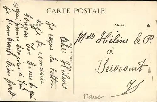 Ak Casablanca Marokko, Porte de la Marine