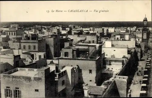 Ak Casablanca Marokko, Vue Generale
