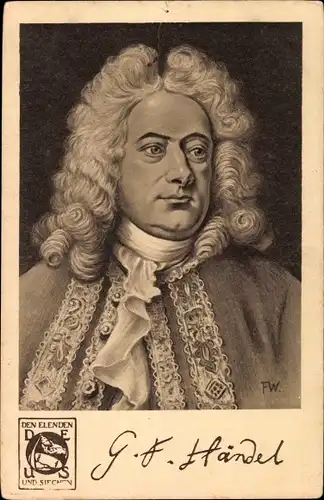 Künstler Ak Georg Friedrich Händel, Komponist