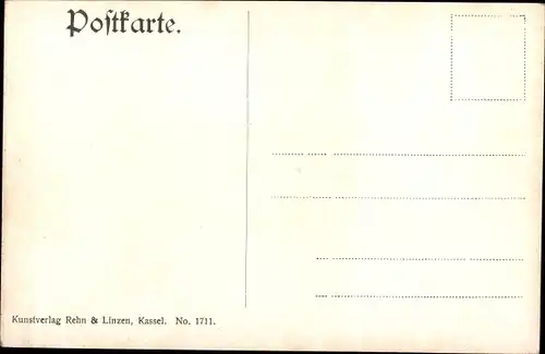 Künstler Ak Röhrender Hirsch, Geweih, Vogel im Flug