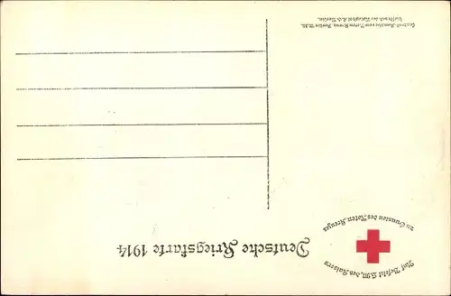 Ak Kaiser Wilhelm II., Ich kenne keine Parteien mehr, Zitat 1914