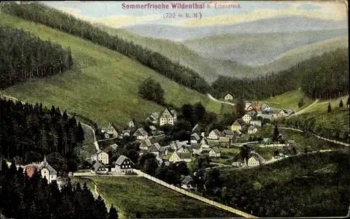 Ak Wildenthal Eibenstock im Erzgebirge, Totale