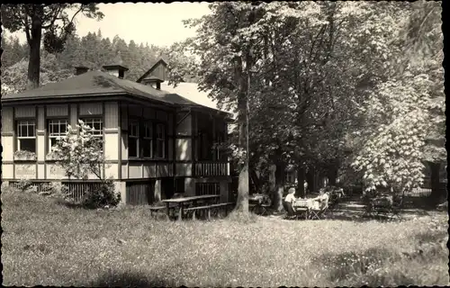 Ak Krippen Bad Schandau Sächsische Schweiz, Rölligmühle im Krippengrund